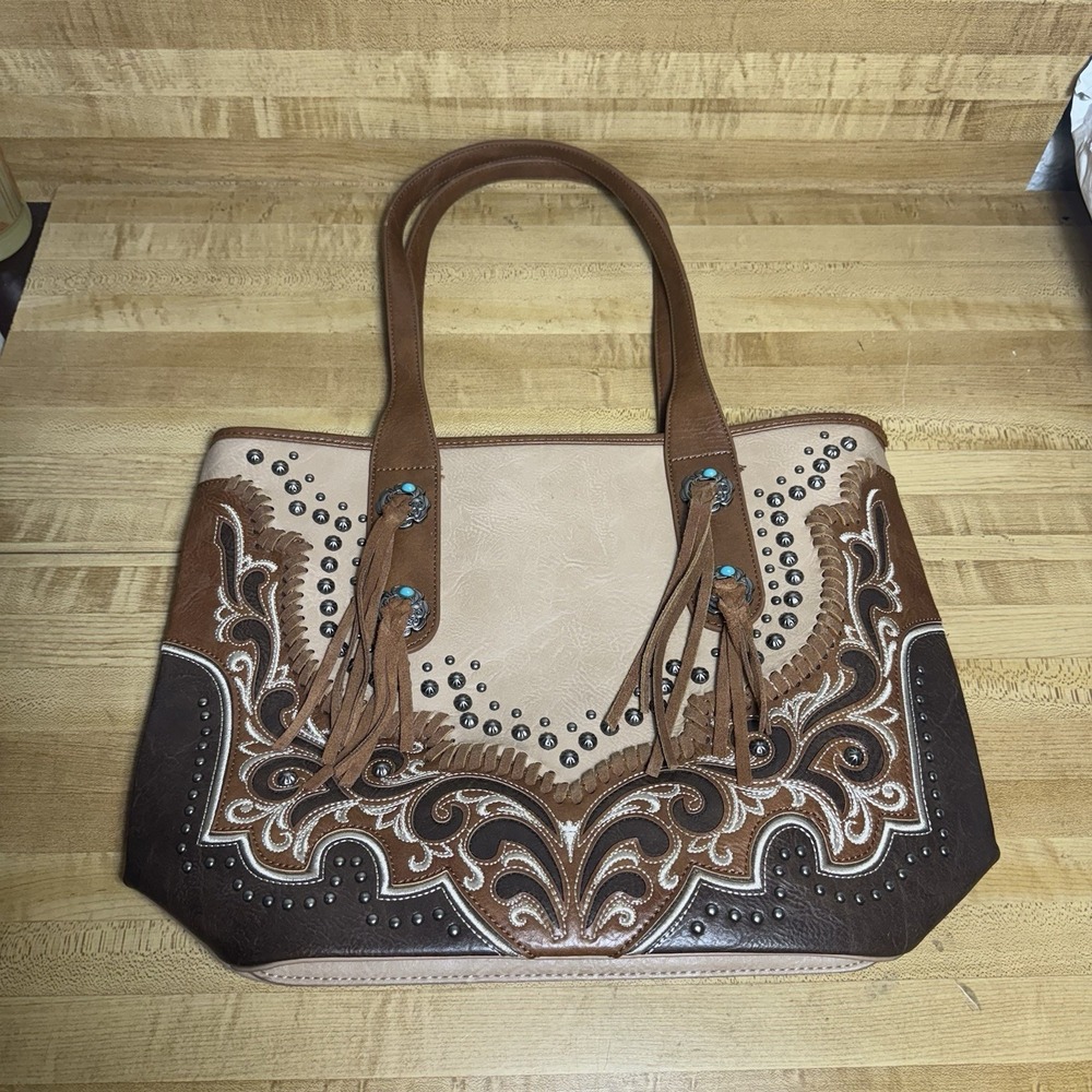 Montana West Concealed Carry Western Native American Boho Travel Work‎ Tote Bag